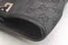 Authentic GUCCI Vintage Shoulder Tote Bag GG Canvas Leather 31243 Black 3185K