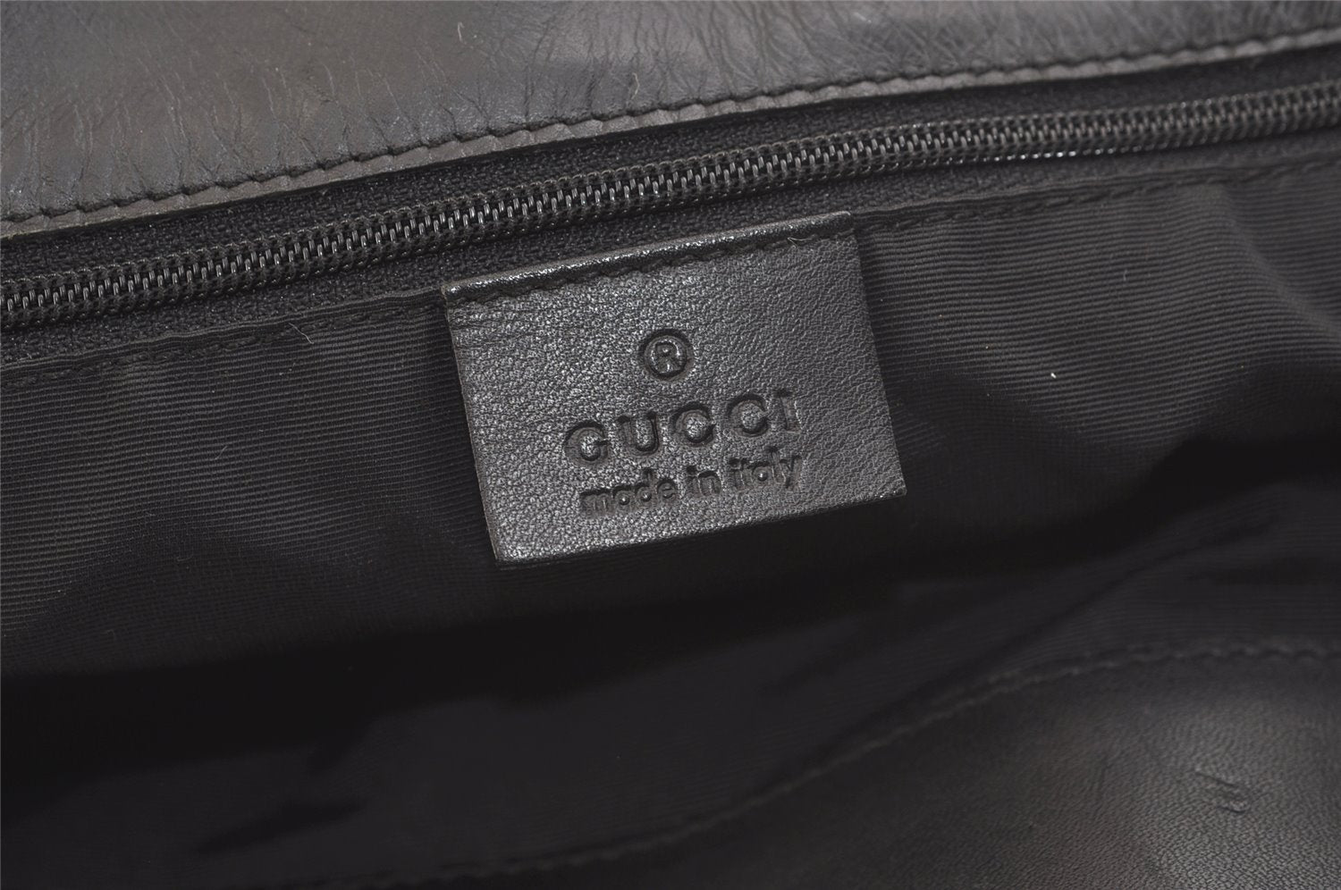 Authentic GUCCI Vintage Shoulder Tote Bag GG Canvas Leather 31243 Black 3185K