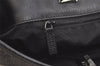 Authentic GUCCI Vintage Shoulder Tote Bag GG Canvas Leather 31243 Black 3185K