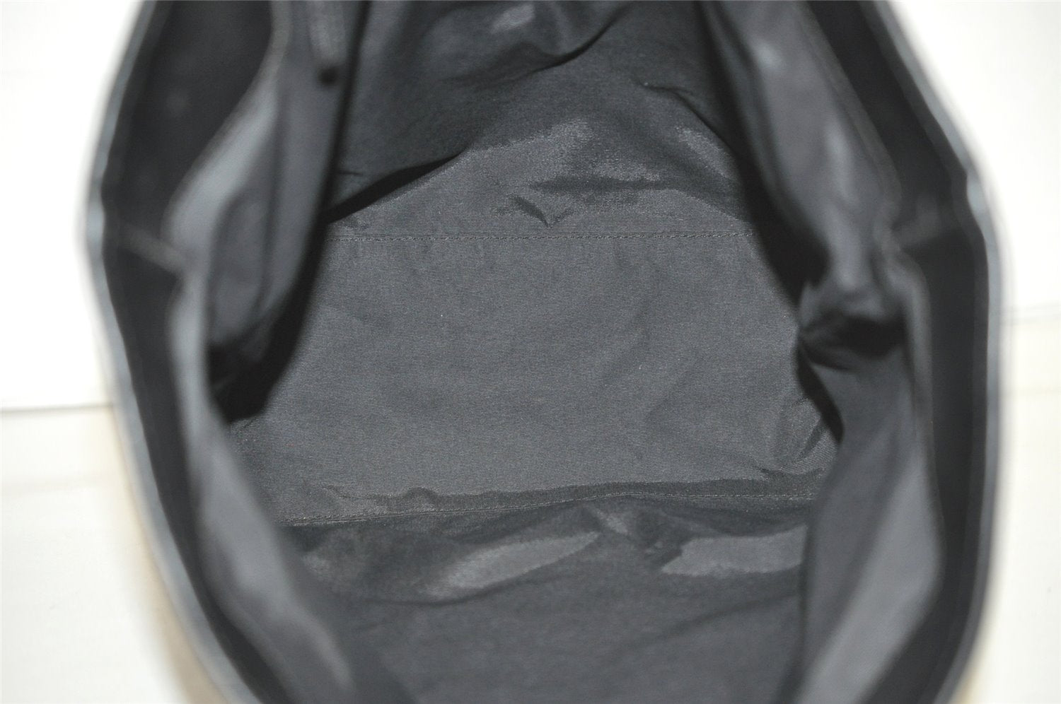 Authentic GUCCI Vintage Shoulder Tote Bag GG Canvas Leather 31243 Black 3185K