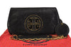 Authentic TORY BURCH Reva Chain Shoulder Cross Body Bag Leather Black 3186K