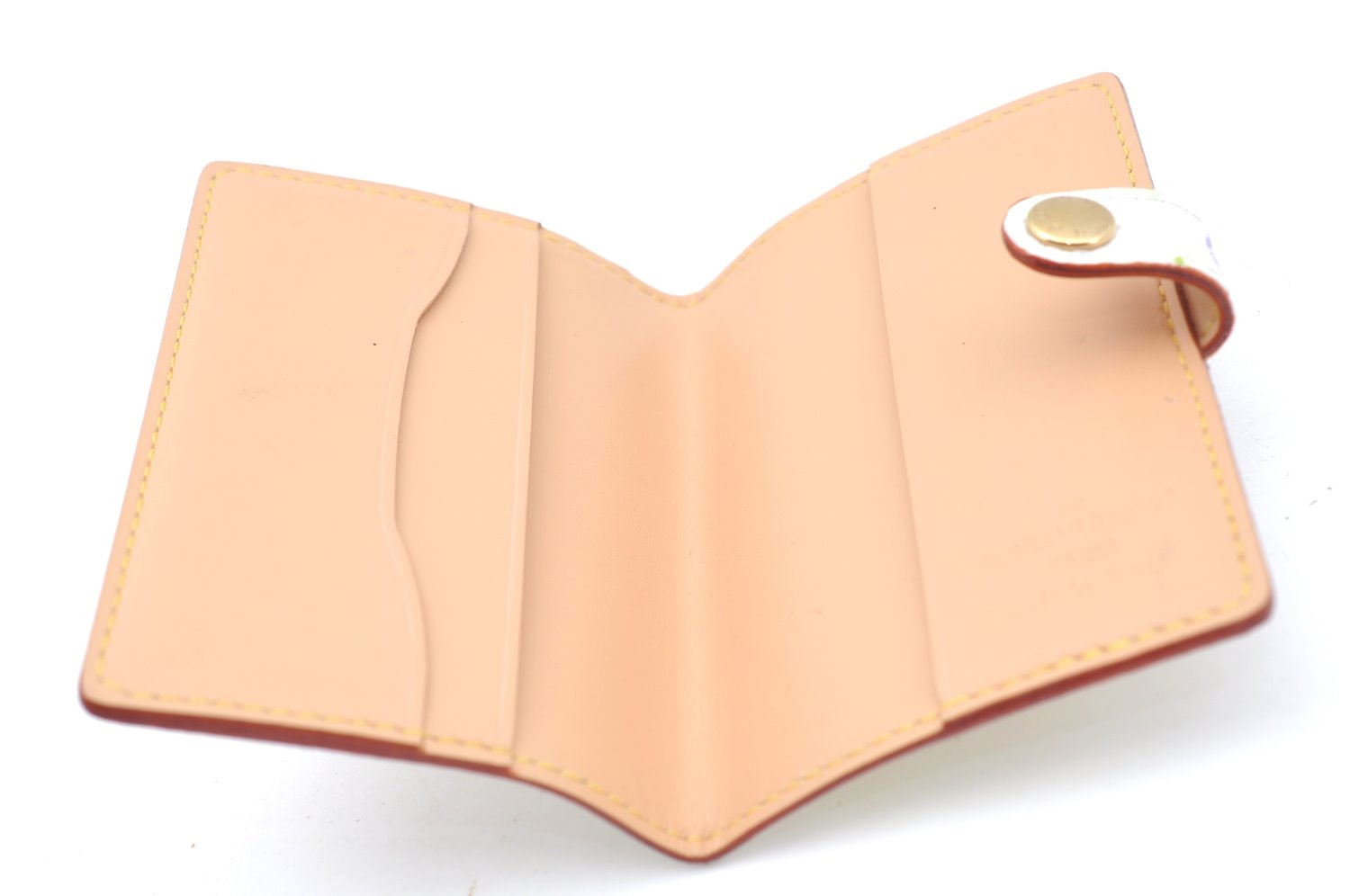 Authentic Louis Vuitton Monogram Multicolor Carnet De Bal Card Case White 3187H