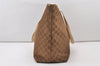 Authentic GUCCI Vintage Shoulder Tote Bag GG Canvas Leather 267474 Brown 3187J