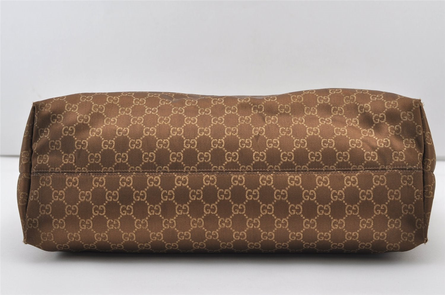 Authentic GUCCI Vintage Shoulder Tote Bag GG Canvas Leather 267474 Brown 3187J