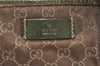 Authentic GUCCI Vintage Shoulder Tote Bag GG Canvas Leather 267474 Brown 3187J