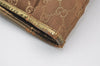 Authentic GUCCI Vintage Shoulder Tote Bag GG Canvas Leather 267474 Brown 3187J