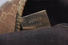 Authentic GUCCI Vintage Shoulder Tote Bag GG Canvas Leather 267474 Brown 3187J