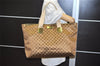 Authentic GUCCI Vintage Shoulder Tote Bag GG Canvas Leather 267474 Brown 3187J