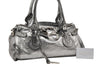 Authentic Chloe Vintage Paddington Leather Shoulder Hand Bag Silver 3187K