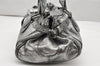 Authentic Chloe Vintage Paddington Leather Shoulder Hand Bag Silver 3187K