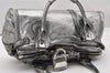 Authentic Chloe Vintage Paddington Leather Shoulder Hand Bag Silver 3187K