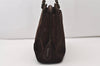 Authentic CHANEL CC Logo Chain Shoulder Hand Bag Purse Suede Brown 3188J