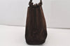 Authentic CHANEL CC Logo Chain Shoulder Hand Bag Purse Suede Brown 3188J