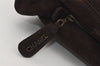 Authentic CHANEL CC Logo Chain Shoulder Hand Bag Purse Suede Brown 3188J