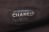 Authentic CHANEL CC Logo Chain Shoulder Hand Bag Purse Suede Brown 3188J
