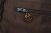 Authentic CHANEL CC Logo Chain Shoulder Hand Bag Purse Suede Brown 3188J