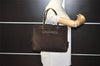 Authentic CHANEL CC Logo Chain Shoulder Hand Bag Purse Suede Brown 3188J