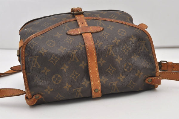 Authentic Louis Vuitton Monogram Saumur 30 Shoulder Cross Bag M42256 LV 3189J