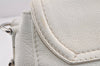 Authentic GUCCI Bamboo Horsebit Shoulder Hand Bag Leather 240266 White 3189K
