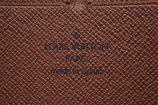 Authentic Louis Vuitton Monogram Zippy Long Wallet Purse M60017 LV 3190I