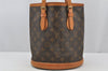 Authentic Louis Vuitton Monogram Bucket PM Shoulder Tote Bag M42238 LV 3190J