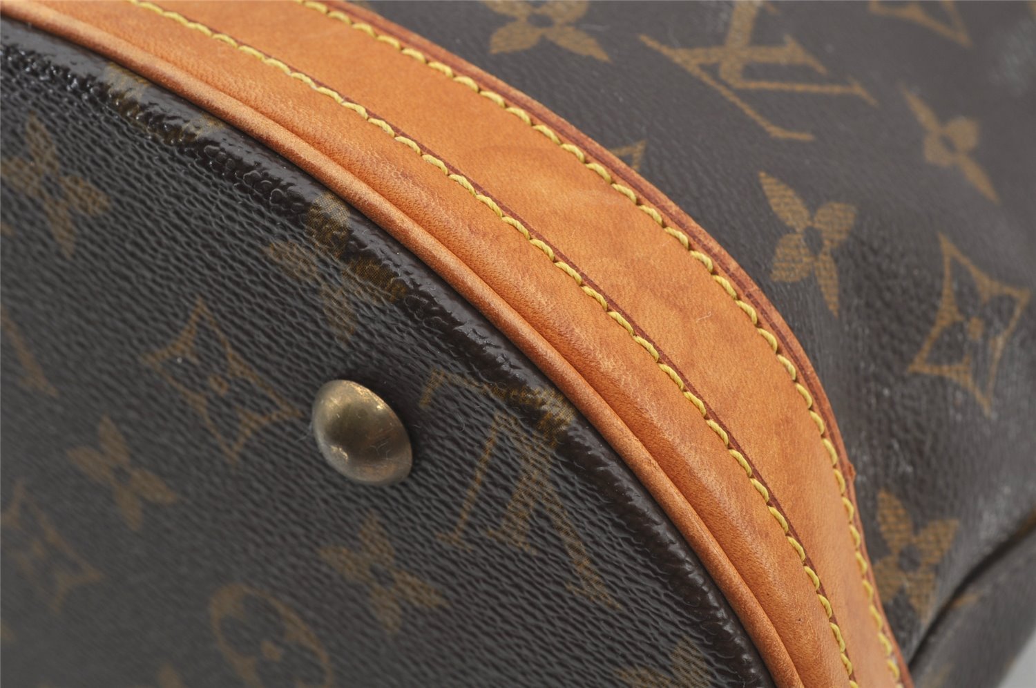 Authentic Louis Vuitton Monogram Bucket PM Shoulder Tote Bag M42238 LV 3190J