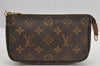 Authentic Louis Vuitton Monogram Bucket PM Shoulder Tote Bag M42238 LV 3190J