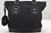 Authentic GUCCI Vintage Shoulder Tote Bag GG Nylon Leather 241104 Black 3191K