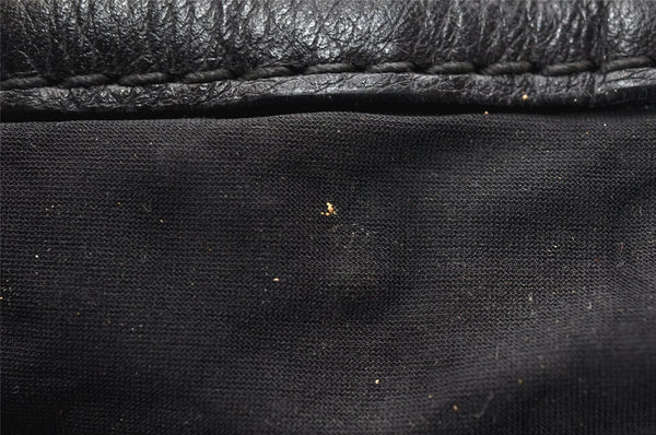 Authentic GUCCI Vintage Shoulder Tote Bag GG Nylon Leather 241104 Black 3191K