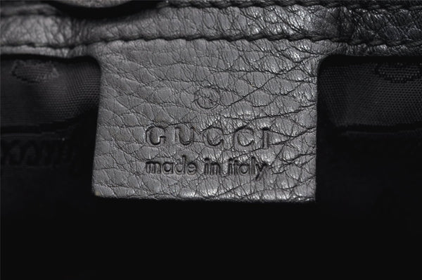 Authentic GUCCI Vintage Shoulder Tote Bag GG Nylon Leather 241104 Black 3191K