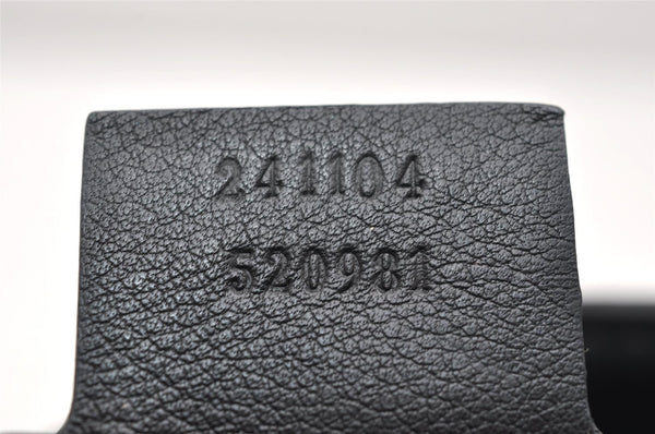 Authentic GUCCI Vintage Shoulder Tote Bag GG Nylon Leather 241104 Black 3191K