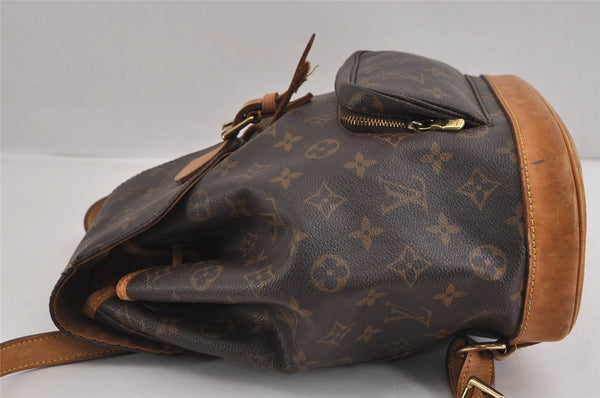 Authentic Louis Vuitton Monogram Montsouris MM Backpack M51136 LV 3192J
