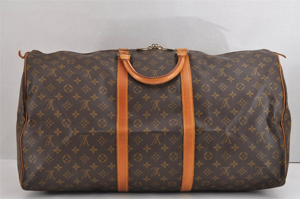 Authentic Louis Vuitton Monogram Keepall 60 Travel Boston Bag M41422 LV 3194J
