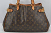 Authentic Louis Vuitton Monogram Batignolles Horizontal Tote Bag M51154 LV 3195J