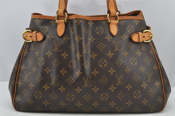 Authentic Louis Vuitton Monogram Batignolles Horizontal Tote Bag M51154 LV 3195J