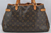 Authentic Louis Vuitton Monogram Batignolles Horizontal Tote Bag M51154 LV 3195J
