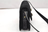 Authentic GUCCI Web Sherry Line Shoulder Cross Bag Suede Leather Black 3196K