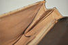 Authentic GUCCI 2Way Shoulder Clutch Bag Purse GG PVC Leather Brown 3197I