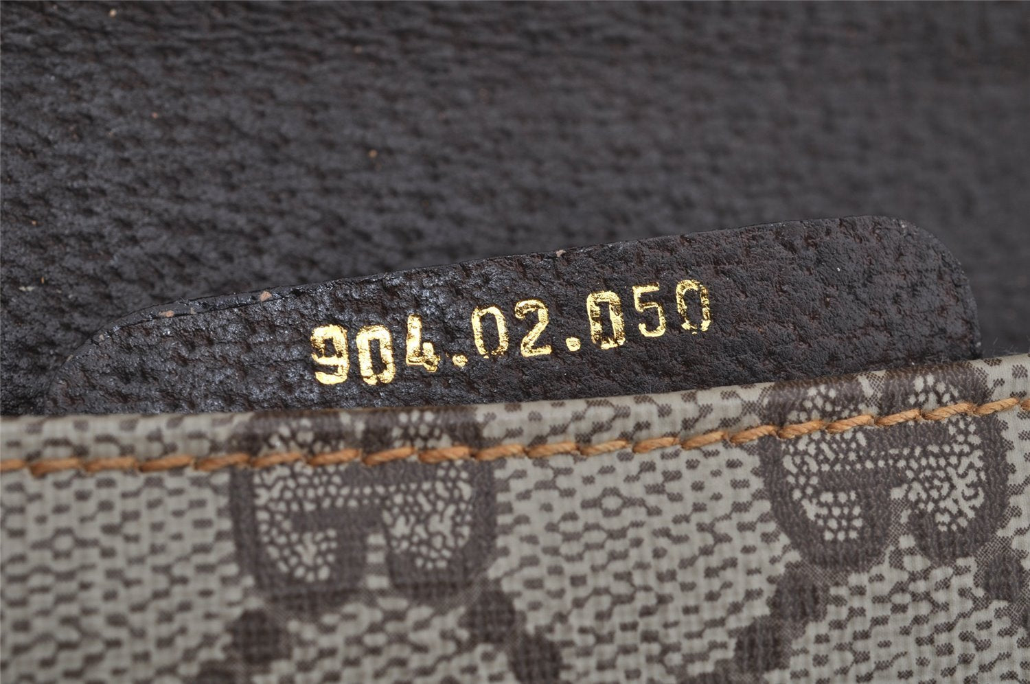 Authentic GUCCI 2Way Shoulder Clutch Bag Purse GG PVC Leather Brown 3197I