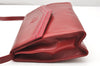 Authentic GUCCI Vintage Shoulder Cross Body Bag Purse Leather Red 3197K