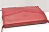Authentic GUCCI Vintage Shoulder Cross Body Bag Purse Leather Red 3197K