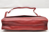 Authentic GUCCI Vintage Shoulder Cross Body Bag Purse Leather Red 3197K