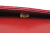 Authentic GUCCI Vintage Shoulder Cross Body Bag Purse Leather Red 3197K