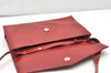 Authentic GUCCI Vintage Shoulder Cross Body Bag Purse Leather Red 3197K