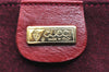Authentic GUCCI Vintage Shoulder Cross Body Bag Purse Leather Red 3197K
