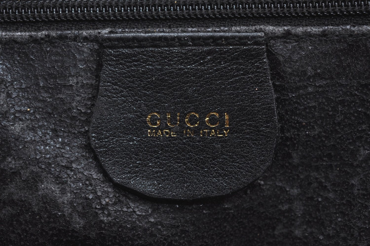 Authentic GUCCI Bamboo 2Way Shoulder Hand Bag Purse Leather Black Junk 3198G