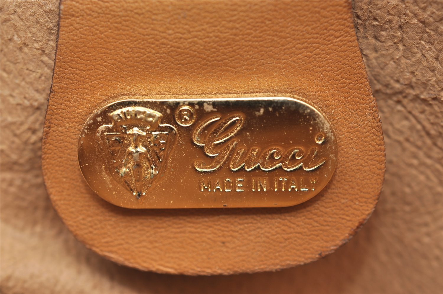 Authentic GUCCI Micro GG PVC Leather Shoulder Cross Body Bag Brown Junk 3198I