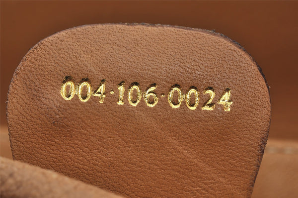 Authentic GUCCI Micro GG PVC Leather Shoulder Cross Body Bag Brown Junk 3198I