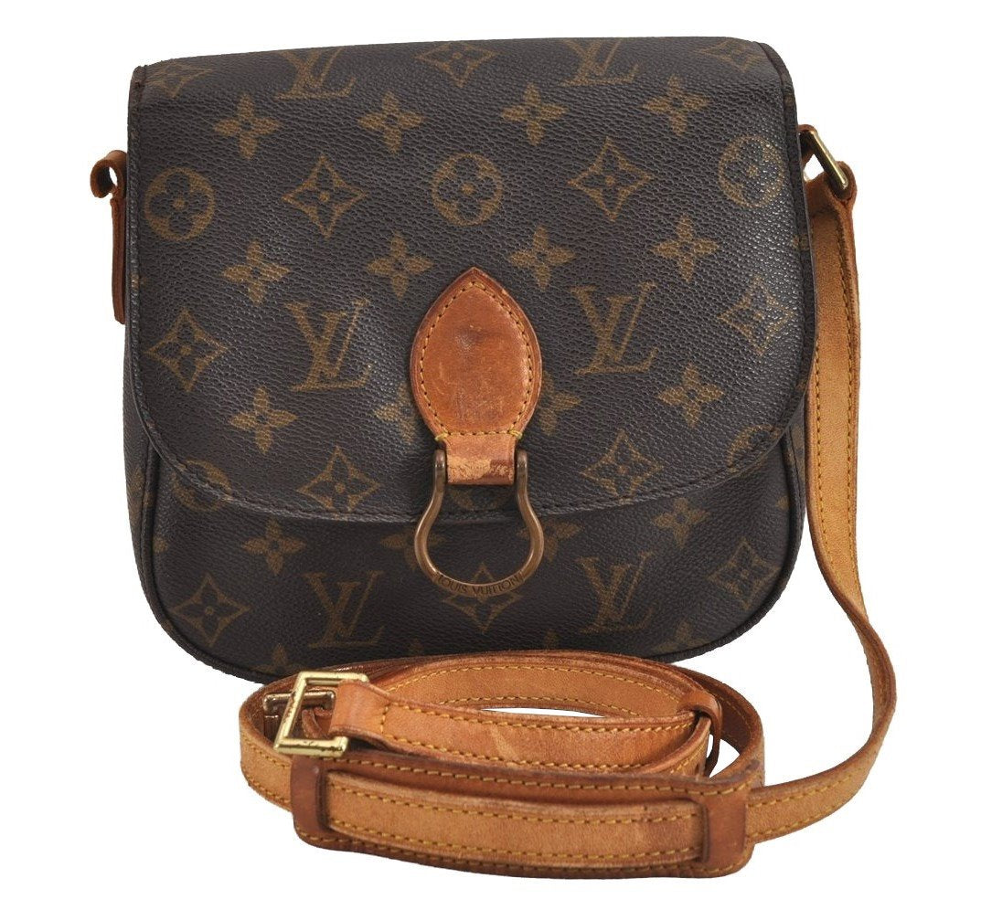 Authentic Louis Vuitton Monogram Saint Cloud MM M51243 Shoulder Bag Junk 3198J