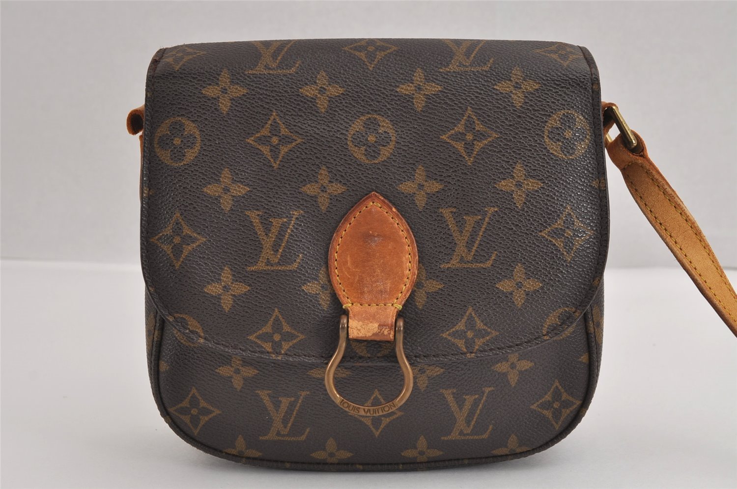 Authentic Louis Vuitton Monogram Saint Cloud MM M51243 Shoulder Bag Junk 3198J
